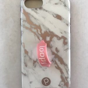 Rose Gold Marble Loopy Case